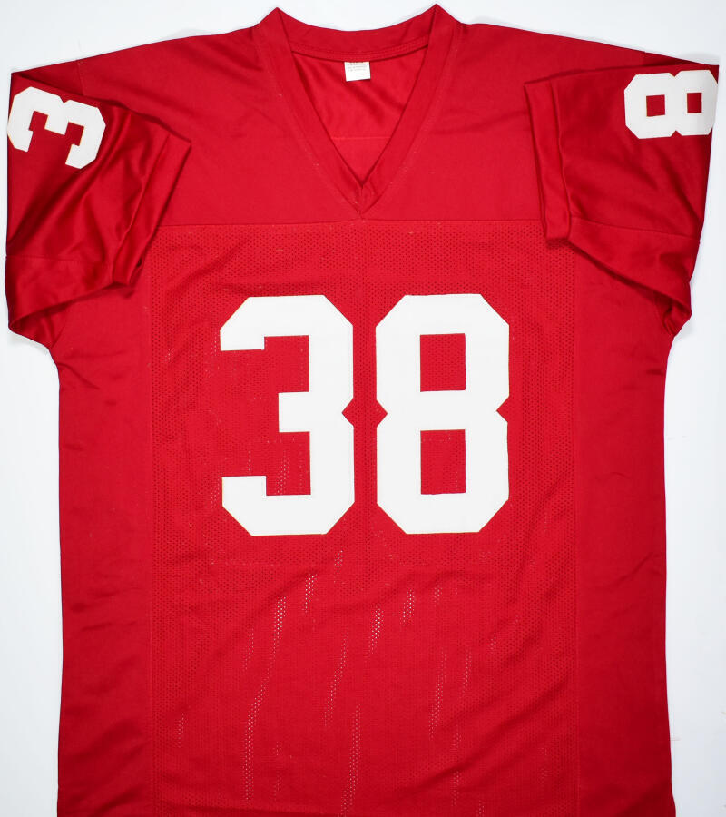 Roy Williams Autographed Crimson College Style Jersey -Beckett W Hologram *Black