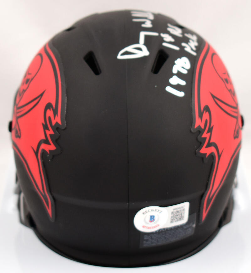 Doug Williams Signed Buccaneers Eclipse Speed Mini Helmet w/1st Pick- BA W Holo