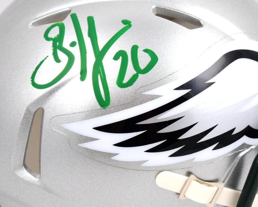 Brian Dawkins Autographed Eagles Flash Speed Mini Helmet-Beckett W Hologram