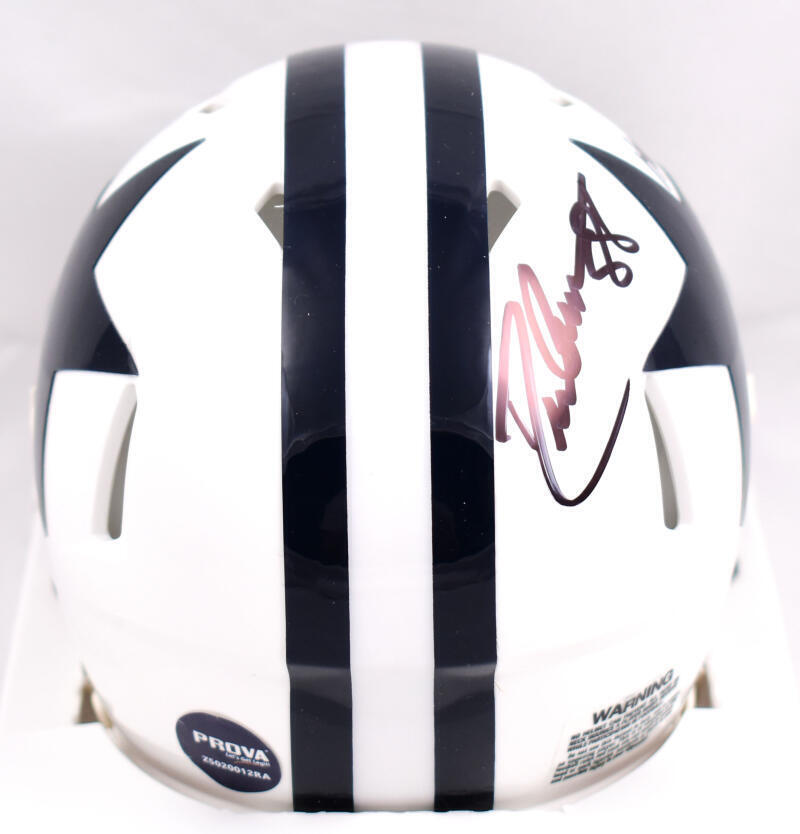 Drew Pearson Autographed Dallas Cowboys 60-63 Speed Mini Helmet w/HOF - Prova