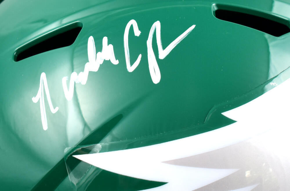 Randall Cunningham Autographed F/S Eagles 74-95 Speed Helmet-Beckett W Hologram