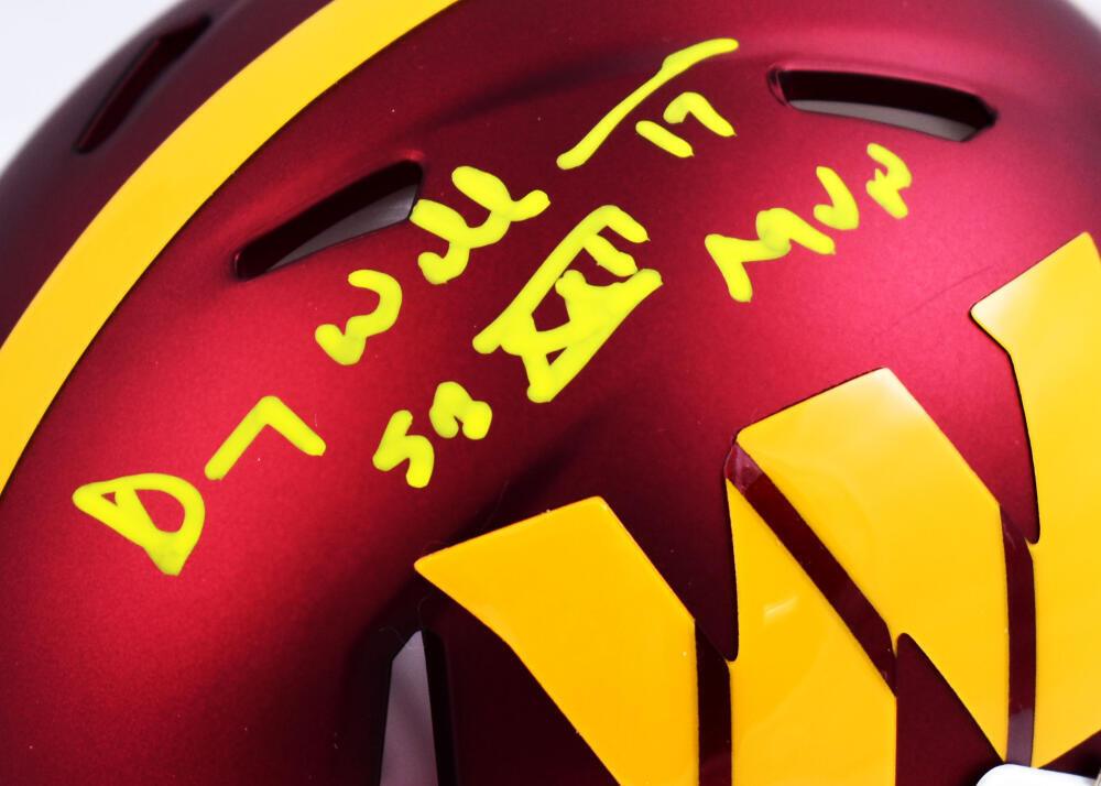 Doug Williams Autographed Commanders Speed Mini Helmet w/SB MVP- Beckett W Holo