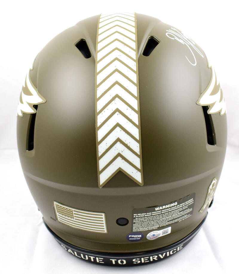 Brian Dawkins Signed Eagles F/S STS Speed Authentic Helmet- Beckett W Hologram