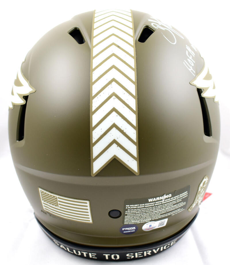 Brian Dawkins Signed Eagles F/S STS Speed Authentic Helmet w/2 Insc.- Beckett W