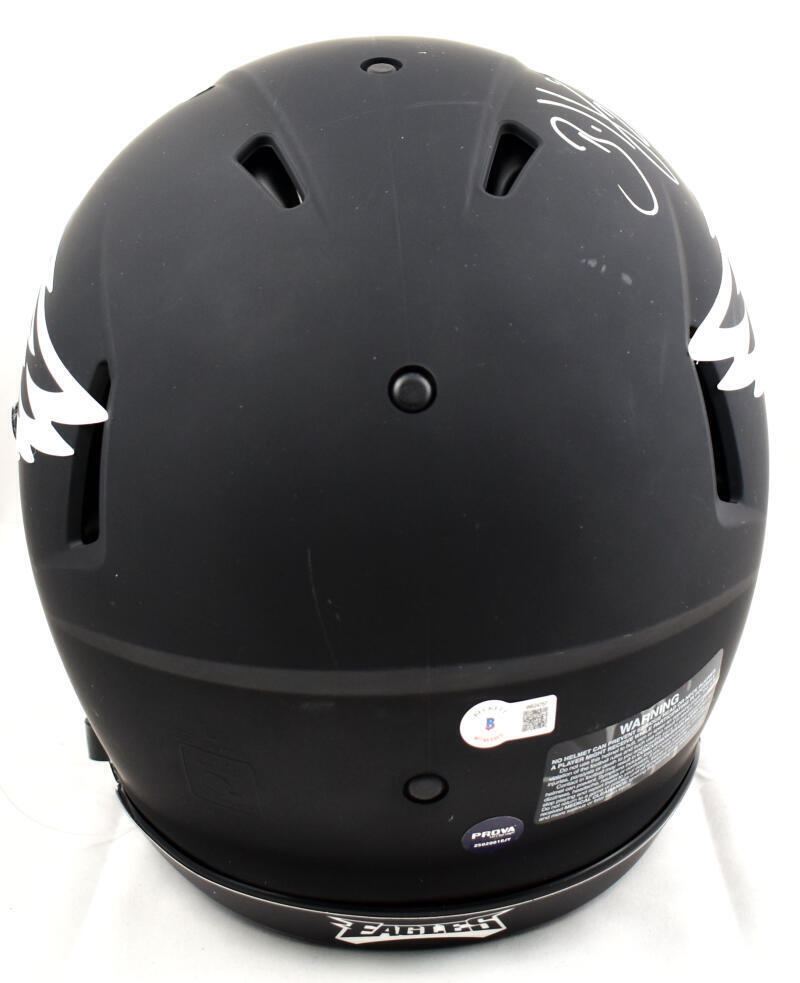 Brian Dawkins Signed Eagles F/S Eclipse Speed Authentic Helmet- Beckett W Holo