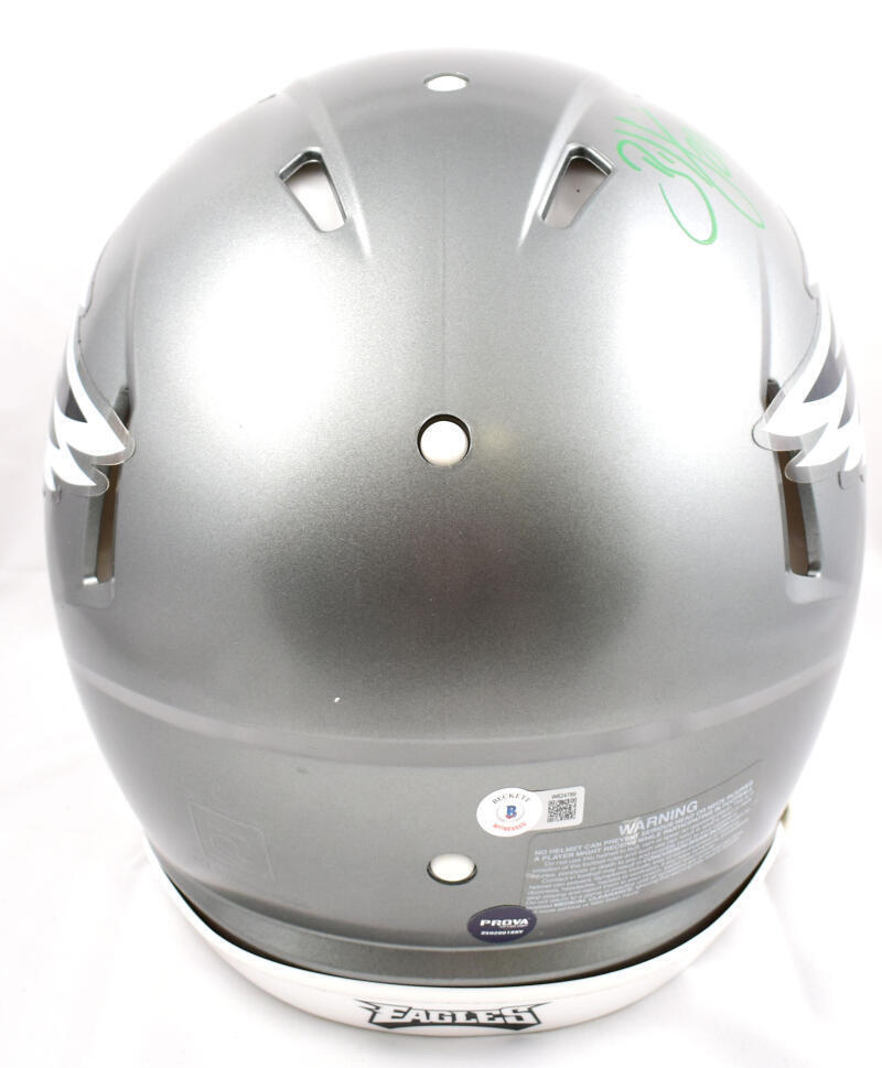 Brian Dawkins Autographed Eagles F/S Flash Speed Authentic Helmet-Beckett W Holo