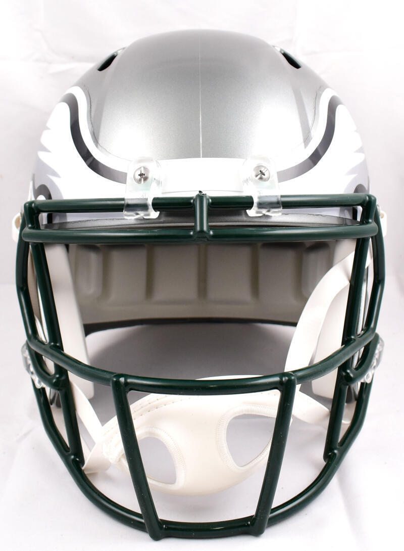 Brian Dawkins Autographed Eagles F/S Flash Speed Helmet-Beckett W Holo *Green