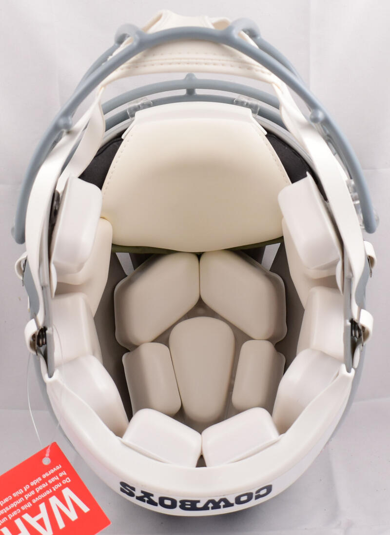 Drew Pearson Roger Staubach Signed Cowboys F/S Speed Authentic Helmet- Beckett W