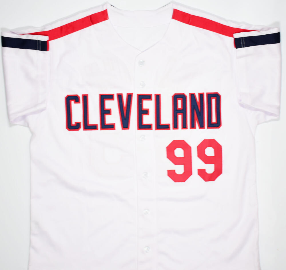 Charlie Sheen Signed Major League 'Wild Thing' Vaughn Pro Style Jersey-Beckett W