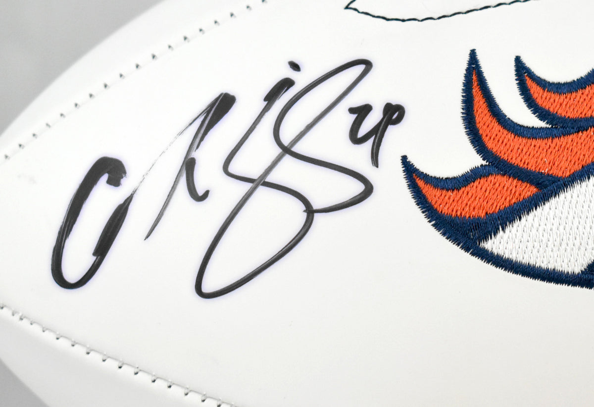 Champ Bailey Autographed Denver Broncos Logo Football-Beckett W Hologram *Black