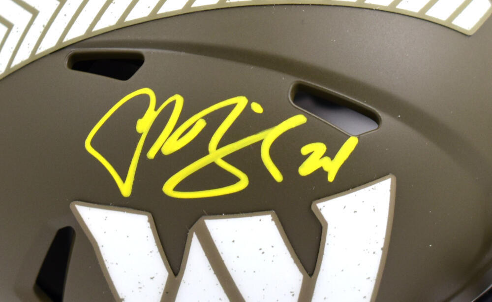 Champ Bailey Signed Commanders Salute to Service Speed Mini Helmet-Beckett W