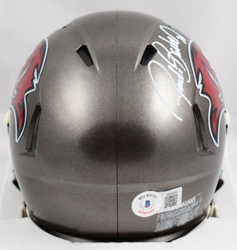 Ronde Barber Autographed Buccaneers 97-13 Speed Mini Helmet- Beckett W Hologram