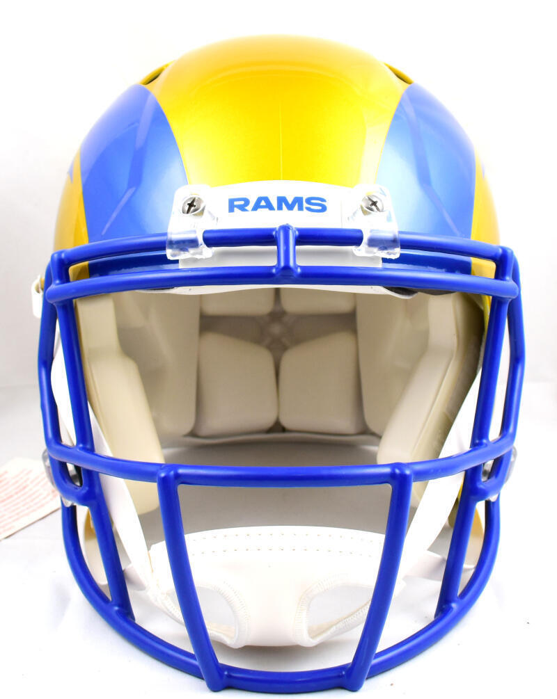 Kurt Warner Autographed Rams Flash F/S Speed Authentic Helmet-Beckett W Hologram