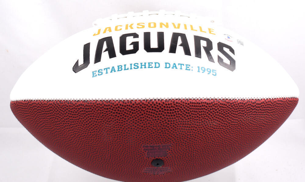 Fred Taylor Autographed Jacksonville Jaguars Logo Football - Beckett W Hologram