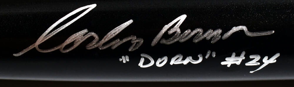 Corbin Bernsen Charlie Sheen Signed Black Louisville Slugger Bat- Beckett W Holo