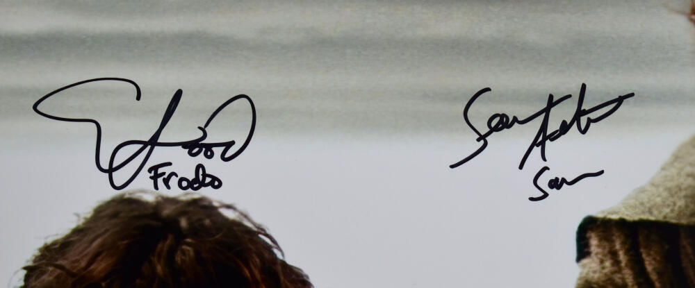 Sean Astin Elijah Wood Signed Lord of the Rings 16x20 Photo w/Sam, Frodo-Beckett