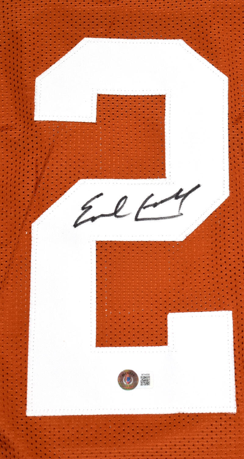 Earl Campbell Autographed Orange College Style Jersey - Beckett W Hologram