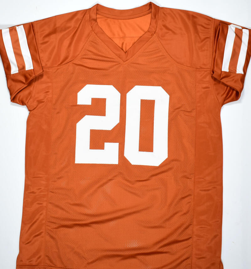 Earl Campbell Autographed Orange College Style Jersey - Beckett W Hologram