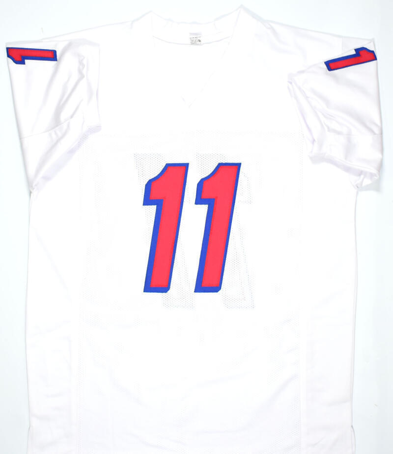 Drew Bledsoe Autographed White Pro Style Jersey - Beckett W Hologram *Black