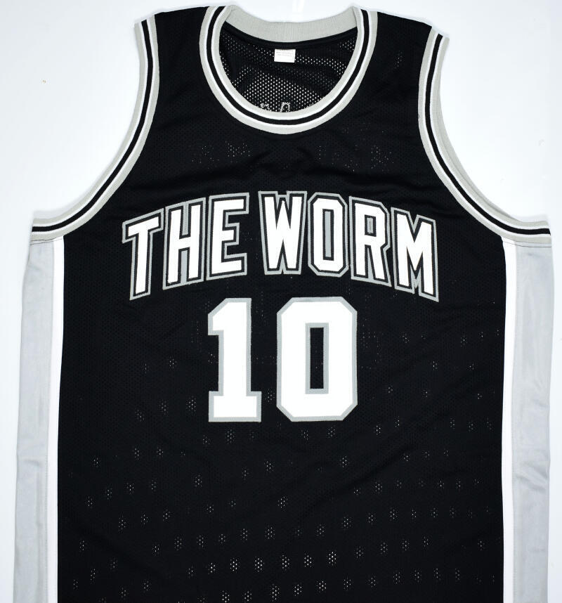 Dennis Rodman Autographed Black Jersey - Beckett W Hologram *Black