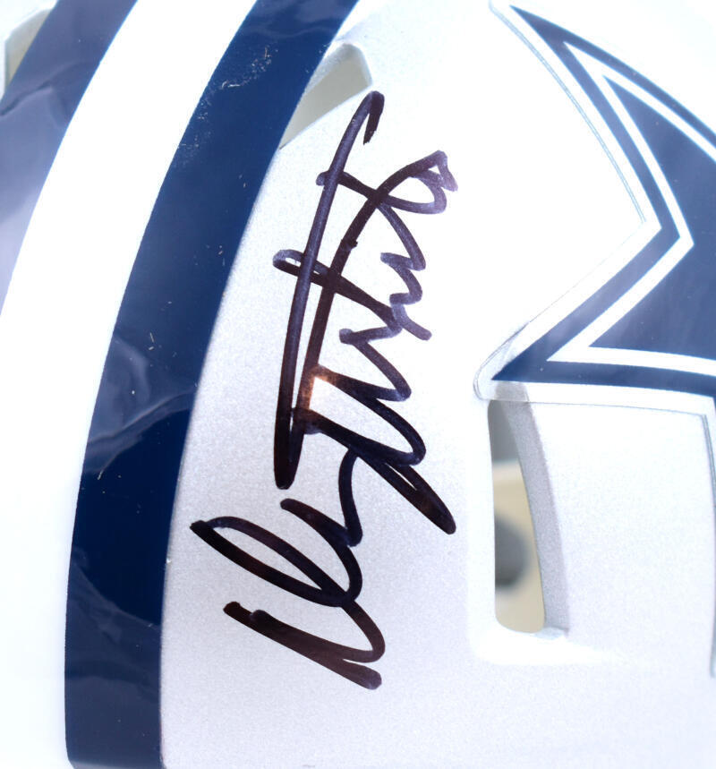 Danny White Autographed Dallas Cowboys Speed Mini Helmet-Beckett W Hologram