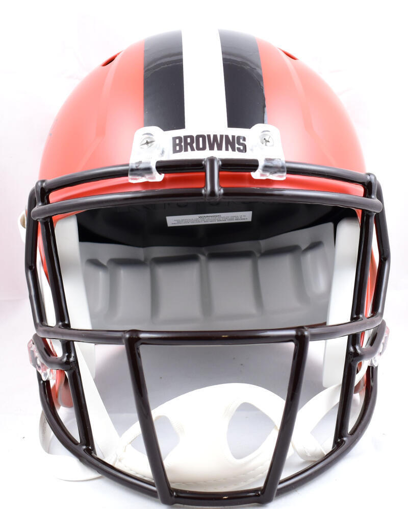 Ozzie Newsome Autographed Browns F/S Speed Helmet w/HOF - Beckett W Hologram