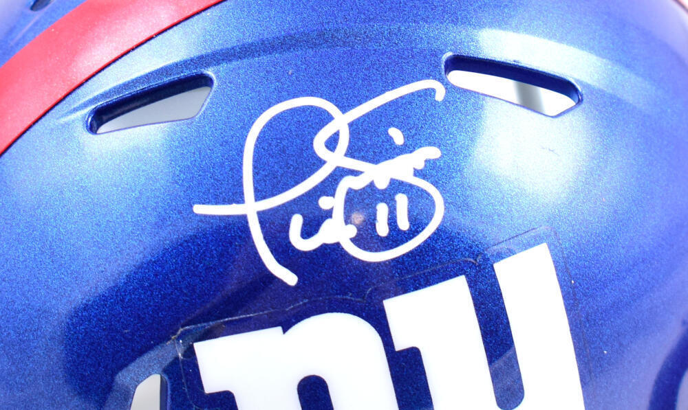 Phil Simms Autographed New York Giants Speed Mini Helmet - Beckett W Hologram