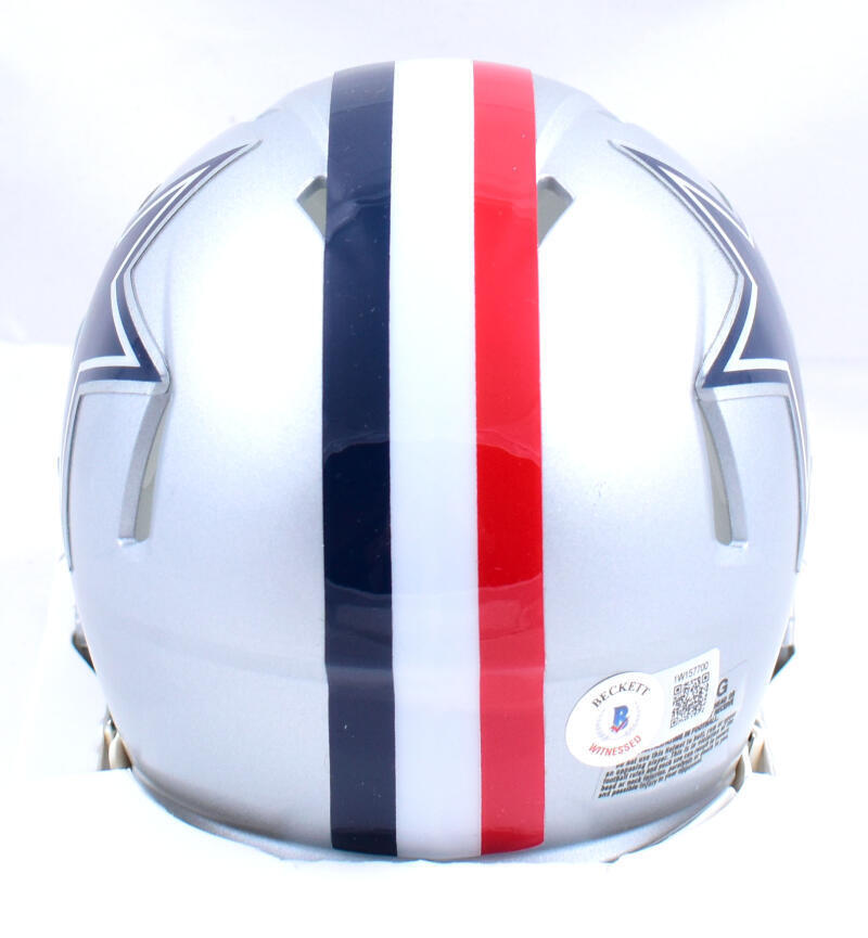 Dak Prescott Autographed Dallas Cowboys 1976 Speed Mini Helmet - Beckett W Holo