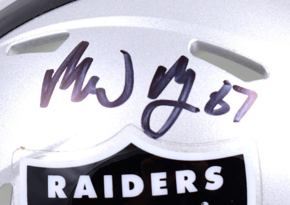 Michael Mayer Autographed Las Vegas Raiders Speed Mini Helmet-Beckett W Hologram
