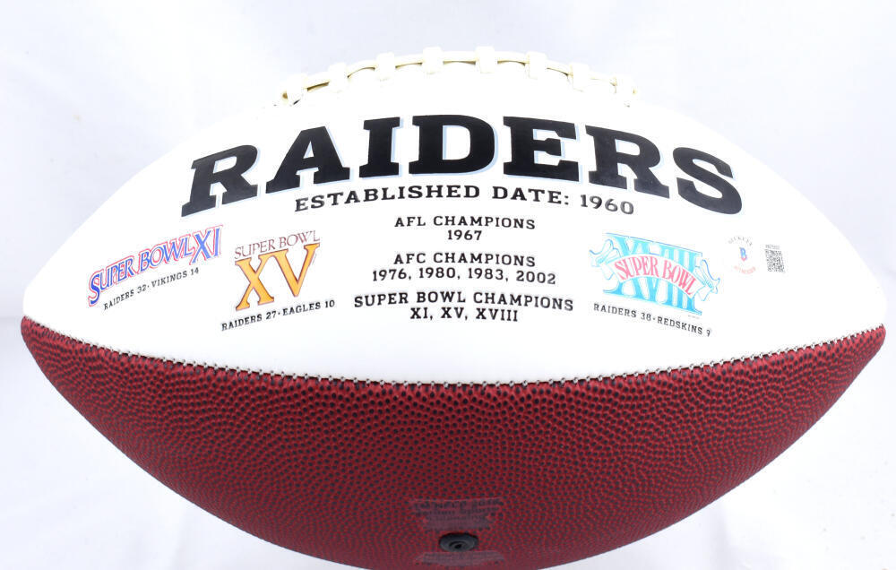 Aidan O'Connell Autographed Las Vegas Raiders Logo Football - Beckett W Hologram