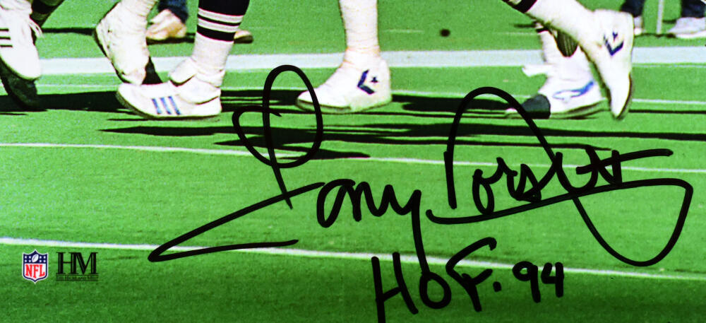 Tony Dorsett Signed Cowboys 8x10 Running V. Eagles Photo w/HOF -Beckett W Holo