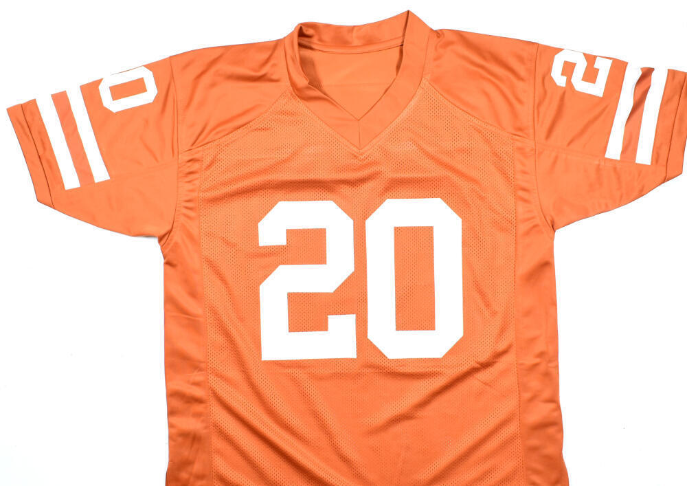 Earl Campbell Autographed Orange College Style Jersey - Beckett W Hologram
