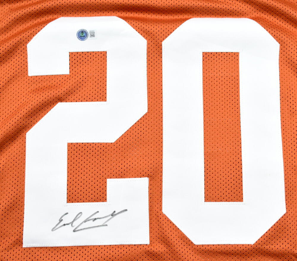 Earl Campbell Autographed Orange College Style Jersey - Beckett W Hologram