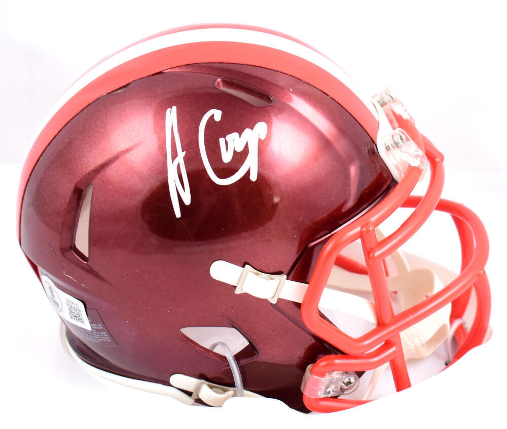 Amari Cooper Autographed Cleveland Browns Flash Speed Mini Helmet-Beckett W Holo