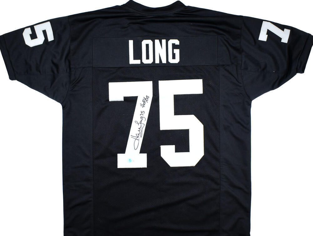 Howie Long Autographed Black Pro Style Jersey w/ HOF - Beckett W Hologram *Black