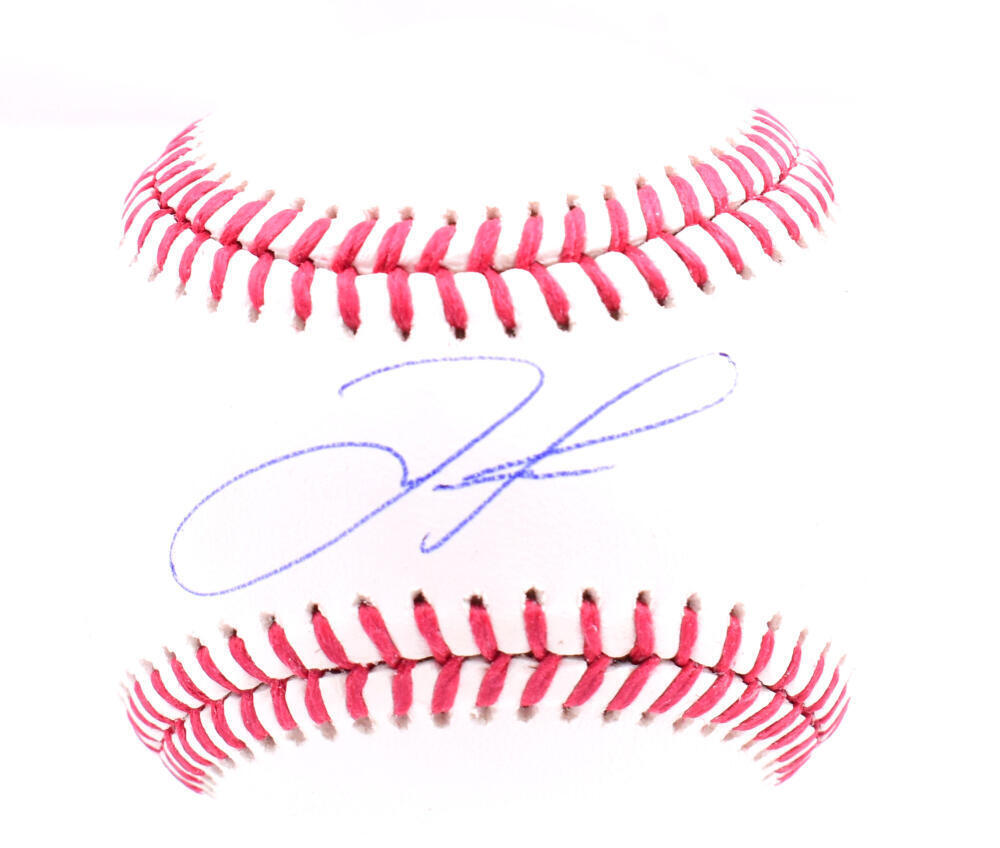 Jose Trevino Autographed OML Baseball - Beckett W Hologram *Blue