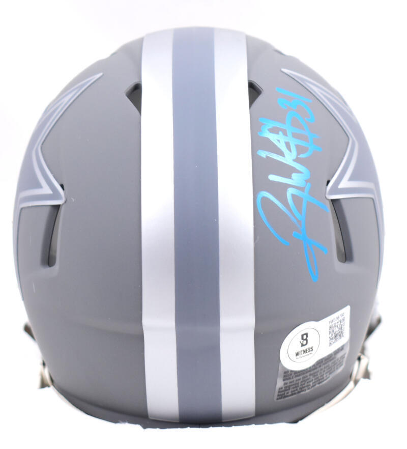 Roy Williams Autographed Dallas Cowboys Slate Speed Mini Helmet-Beckett W Holo