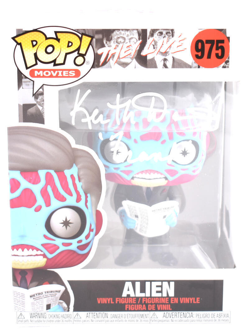 Keith David Signed They Live Funko Pop Figurine #975 w/ Frank - Beckett W Holo
