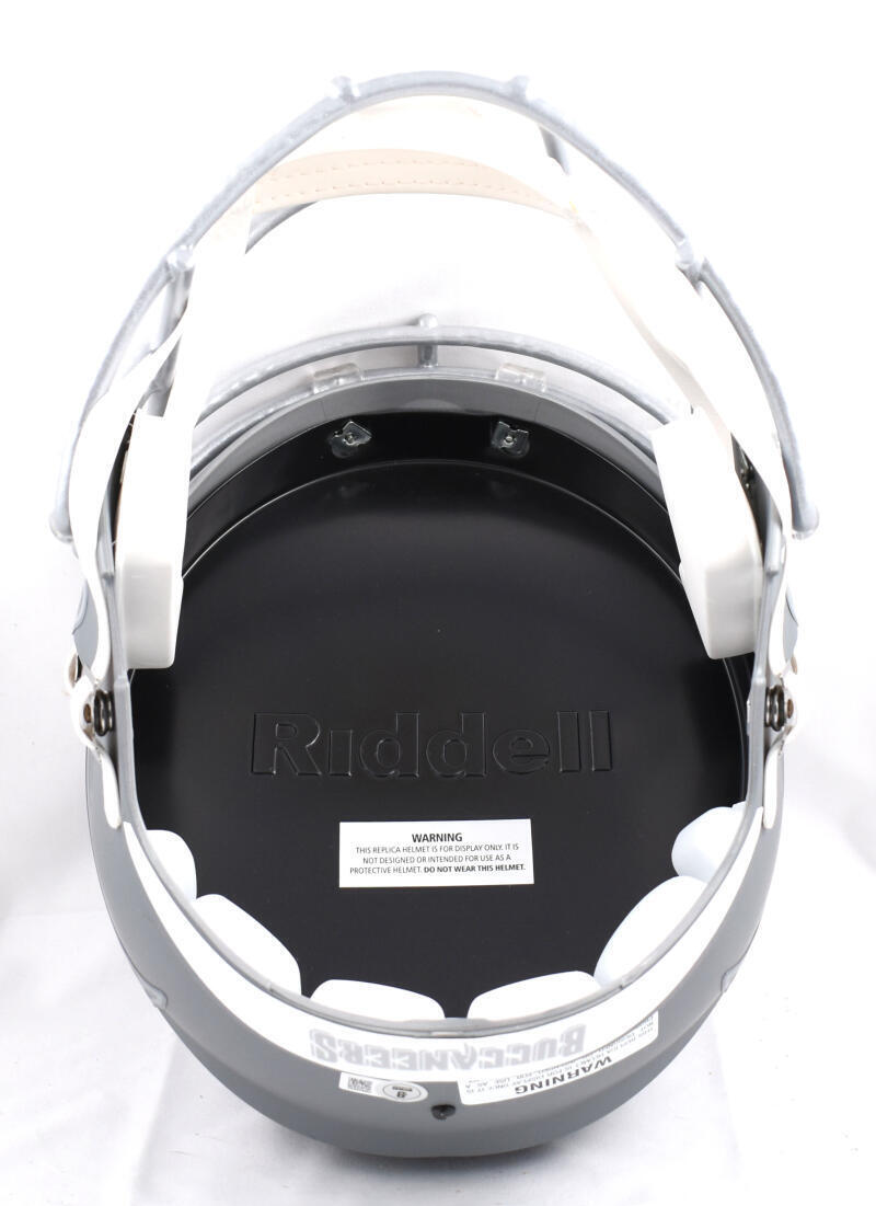 Warren Sapp Signed Buccaneers F/S Slate Speed Helmet w/QB Killa- Beckett W Holo