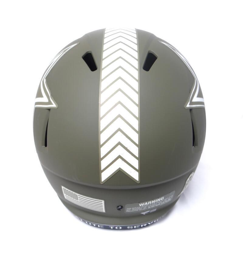 Micah Parsons Autographed Cowboys Salute to Service Speed F/S Helmet- Fanatics