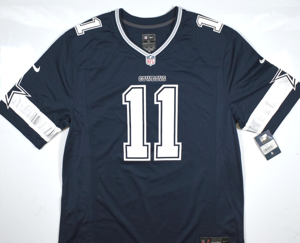 Micah Parsons Autographed Dallas Cowboys Nike Blue Game Jersey- Fanatics *Silver