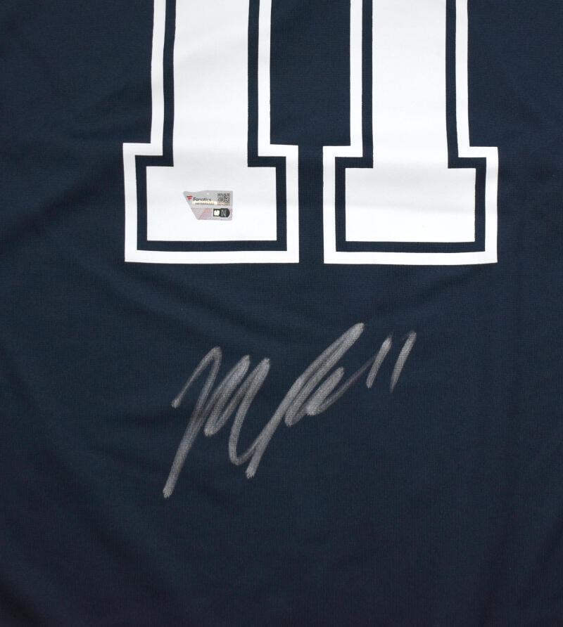 Micah Parsons Autographed Dallas Cowboys Nike Blue Game Jersey- Fanatics *Silver