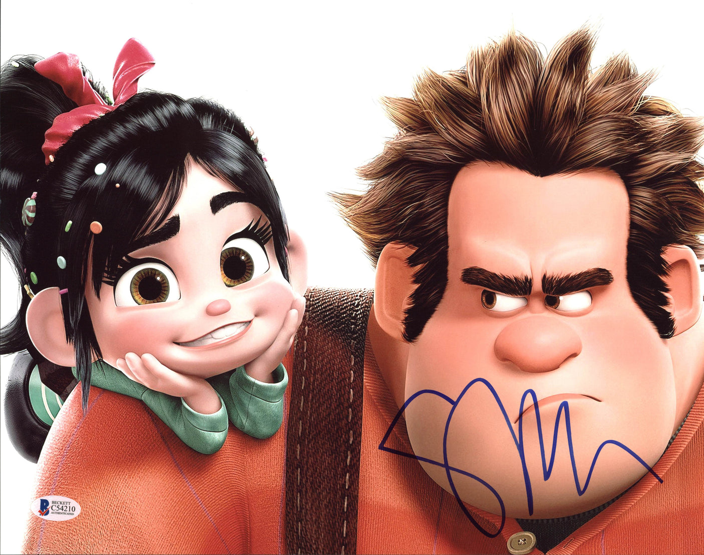 Sarah Silverman Wreck-It Ralph Authentic Signed 11X14 Photo BAS #C54210