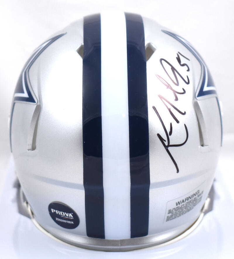 Ken Norton Jr. Autographed Dallas Cowboys Speed Mini Helmet - Prova *Black