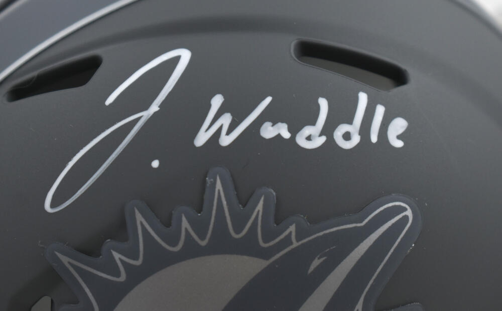 Jaylen Waddle Autographed Miami Dolphins Slate Speed Mini Helmet-Fanatics *White
