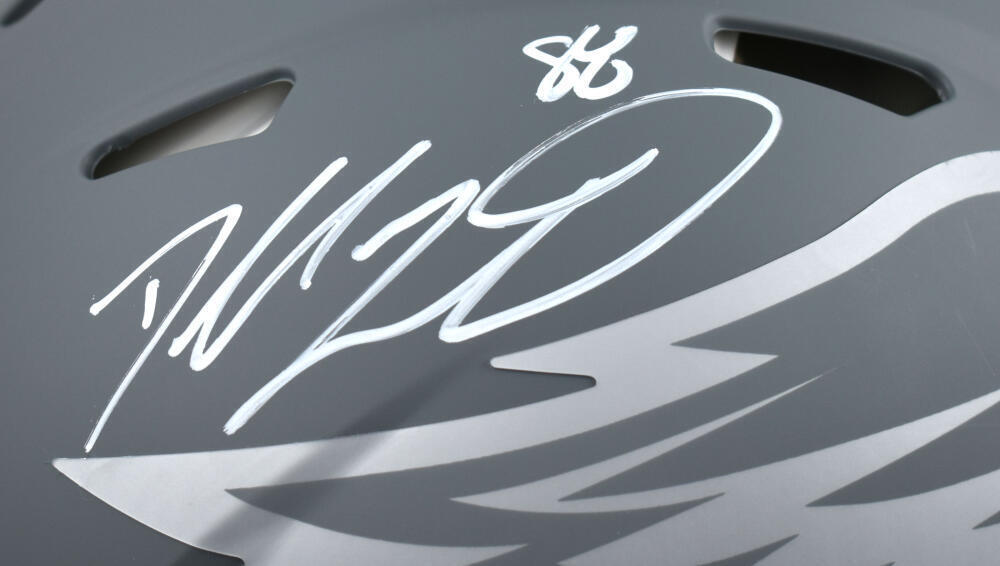 Dallas Goedert Signed Eagles F/S Slate Speed Authentic Helmet - Fanatics *White