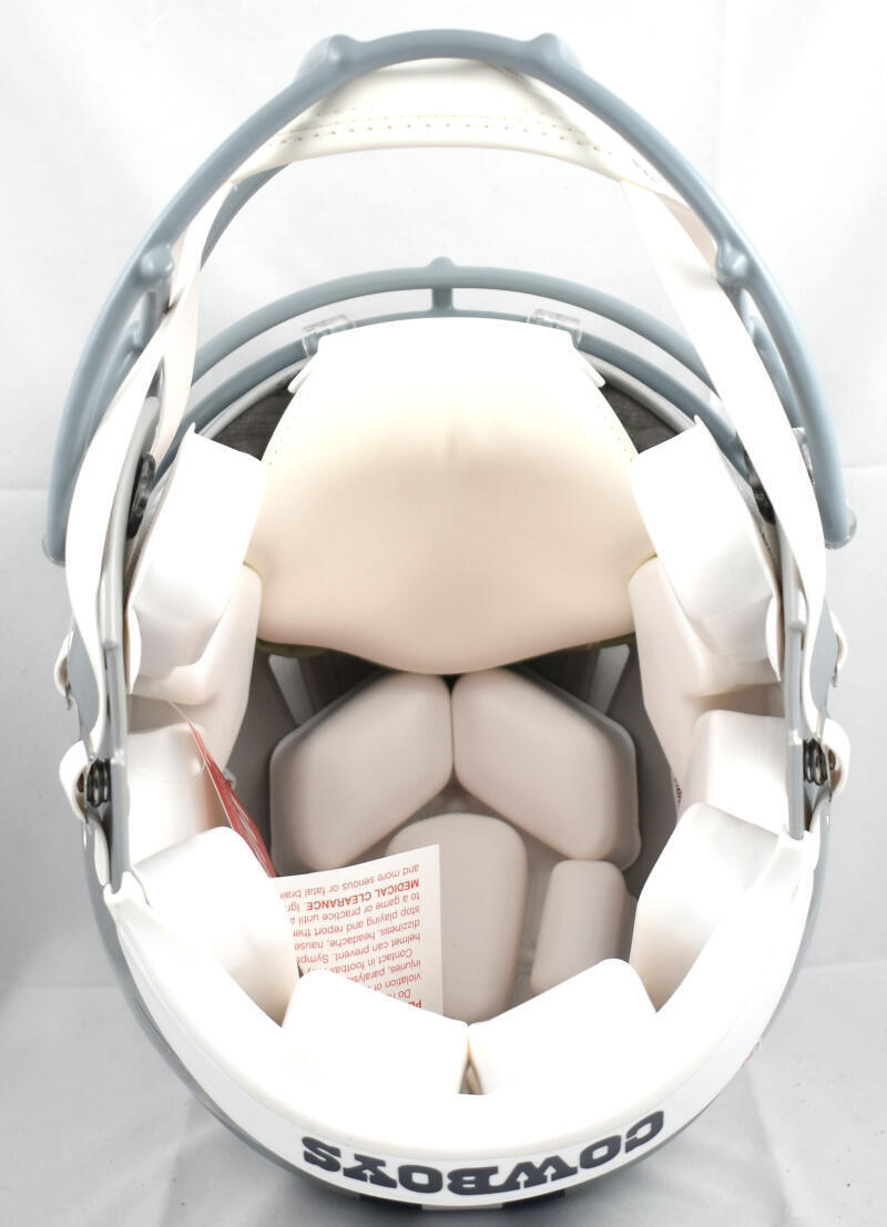 Emmitt Smith Autographed Cowboys F/S Speed Authentic Helmet - Beckett W Hologram