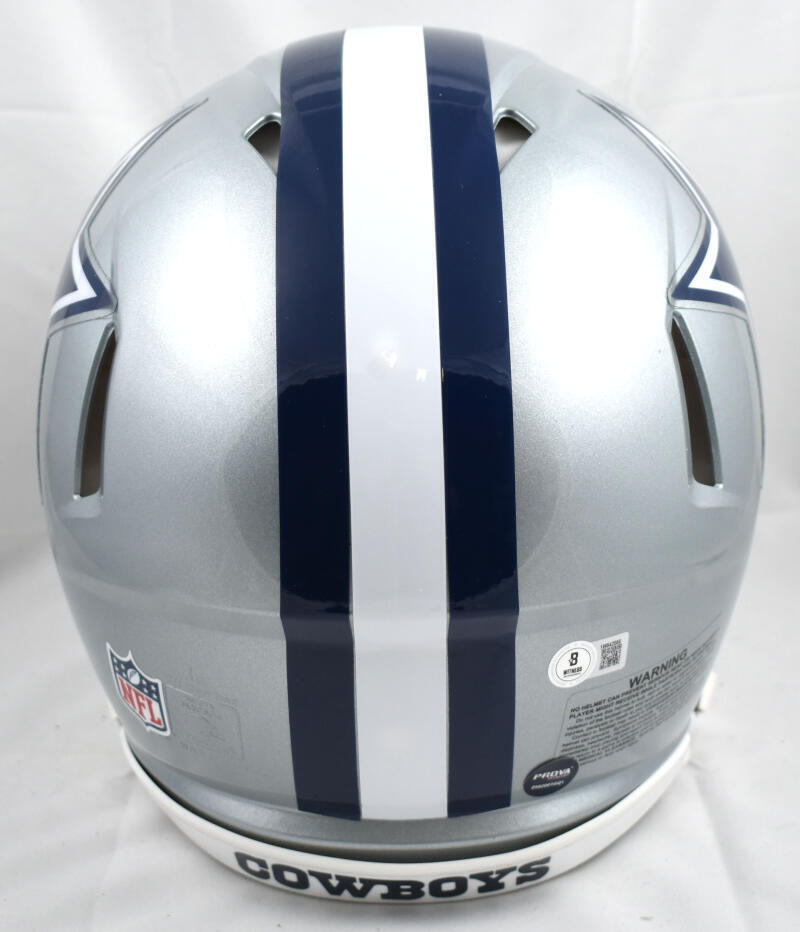 Emmitt Smith Autographed Cowboys F/S Speed Authentic Helmet - Beckett W Hologram
