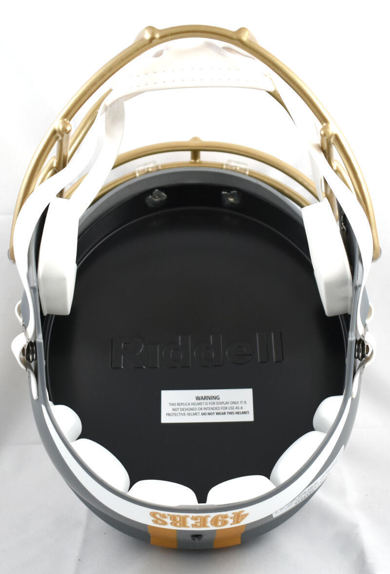 Jerry Rice Autographed San Francisco 49ers F/S Slate Speed Helmet - Fanatics