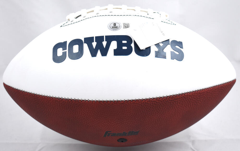 DaRon Bland Autographed Dallas Cowboys Logo Football-Beckett W Hologram *Black